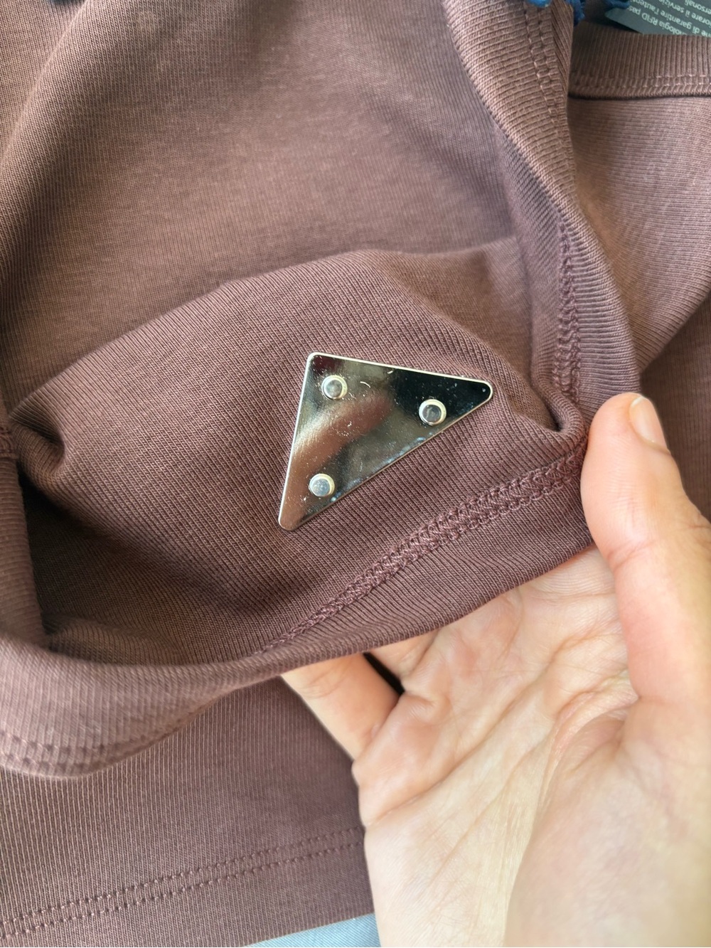 Prada Brown Scoop Neck Cropped Tank - Picture 8 of 12
